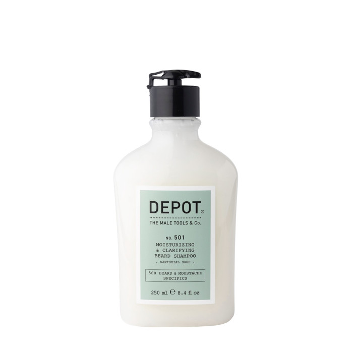 Шампунь для бороды Depor 501 "Изысканный шалфей" Moisturizing&Clarifying Beard Shampoo, 250 мл