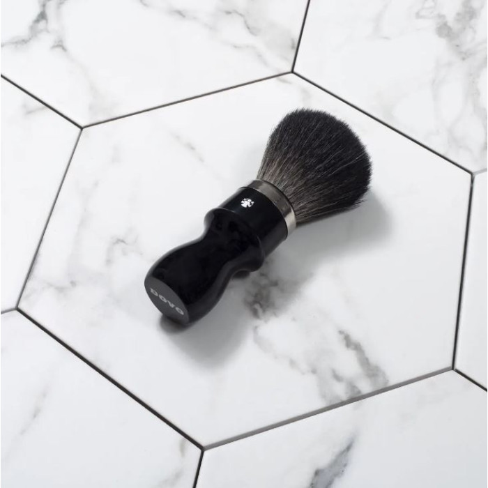 Помазок Dovo Shaving Brush Black Hi-Brush Synthetic acrylic black long handle