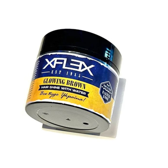 Помада для волос XFLEX Glowing Brown Wax "Слава Украине" 100 ml