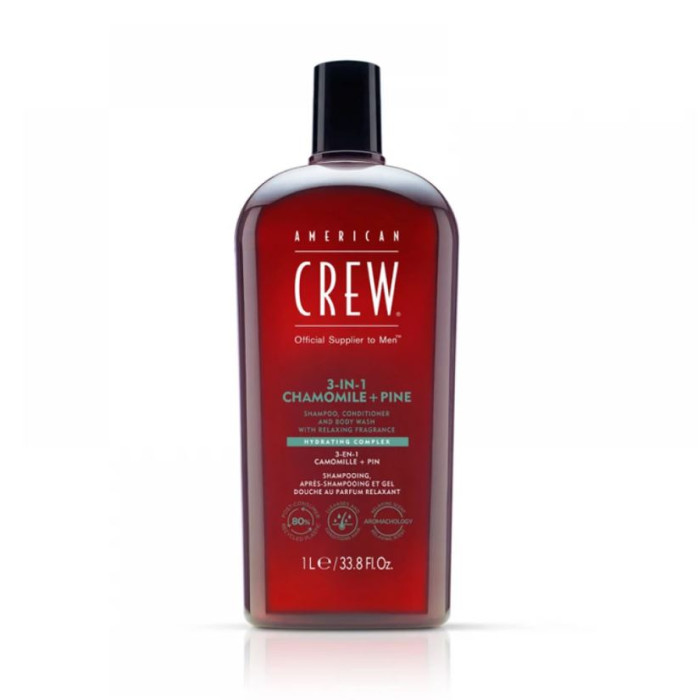 Шампунь (3 в 1) American Crew Shampoo Conditioner and Body Wash Chamomile Pine 1000 мл