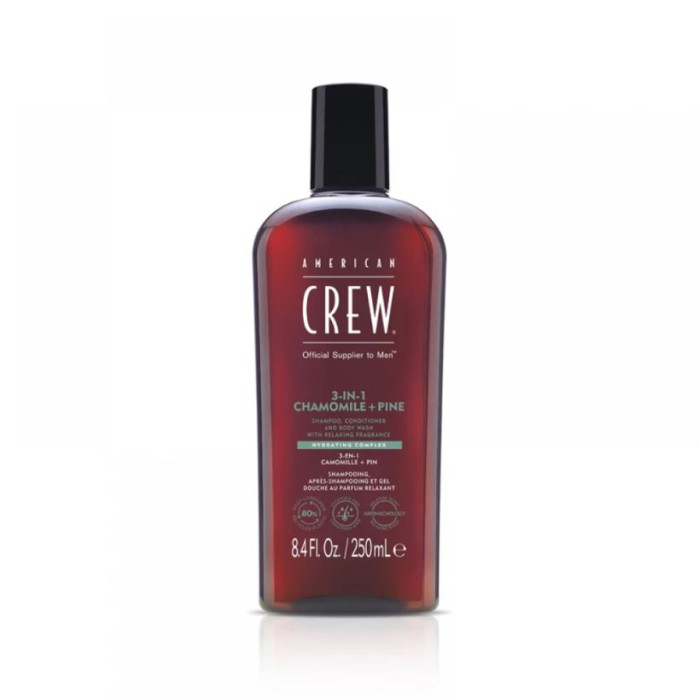 Шампунь (3 в 1) American Crew Shampoo Conditioner and Body Wash Chamomile Pine 250 мл