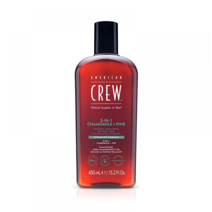 Шампунь (3 в 1) American Crew Shampoo Conditioner and Body Wash Chamomile Pine 450 мл