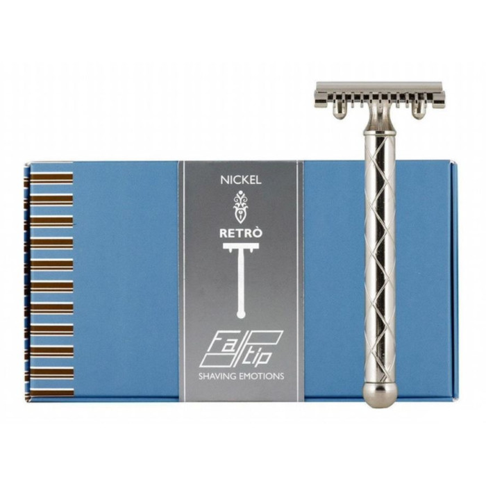 Станок для бритья Т-образный Fatip Retro Nickel