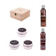 Подарочный набор ухода за волосами и стилизация Morgan's Wooden Shampoo & Style Box