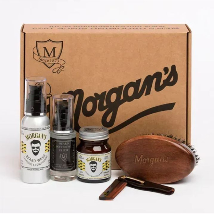 Подарунковий набір для догляду за бородою та вусами Morgan's Moustache & Beard Gift Set