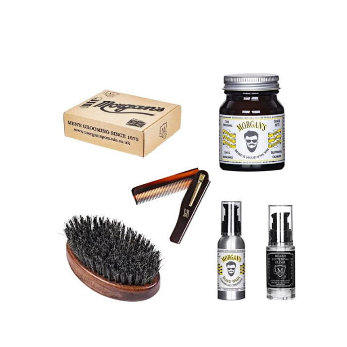 Подарунковий набір для догляду за бородою та вусами Morgan's Moustache & Beard Gift Set