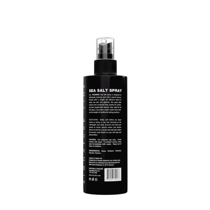 Спрей для укладки волос Pacinos Sea Salt Texture Spray, 237 мл