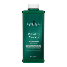 Тальк для тіла суперлегкий білий Clubman Pinaud Whiskey Woods 255 грам