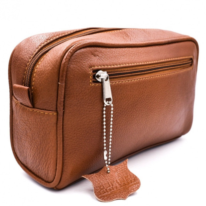 Шкіряна сумка для косметики Parker TBSADDLE Leather Toiletry Bag