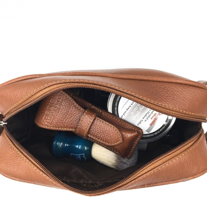 Шкіряна сумка для косметики Parker TBSADDLE Leather Toiletry Bag