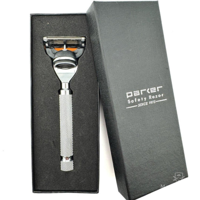 Станок для гоління Parker CHRFUS Fusion Compatible Deluxe Chrome Razor