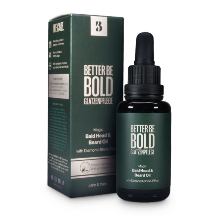 Олія для лисої голови та бороди Better Be Bold Magic Bald Head and Beard Oil 30 мл