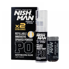 Пудра для стилізації волосся в спреї Nishman Light Control Refillable Sprayed Powder 20+20 г