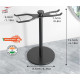Стенд для Т-подібного станка і помазка Pearl SST-05 Full Black Razor & Brush Holder Stand