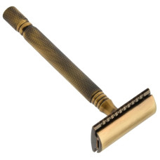 Станок для бритья Т-образный Pearl SS-01 Antique Brass Closed Comb