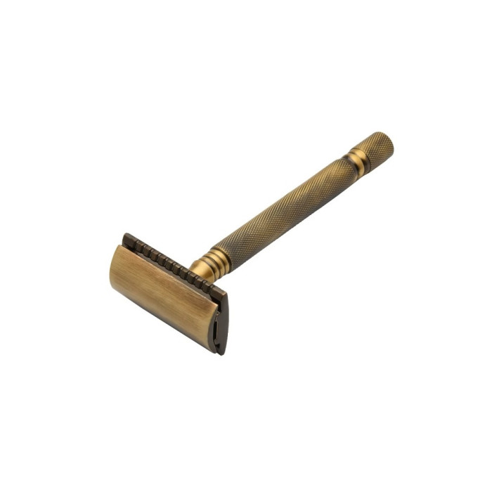 Станок для бритья Т-образный Pearl SS-01 Antique Brass Closed Comb