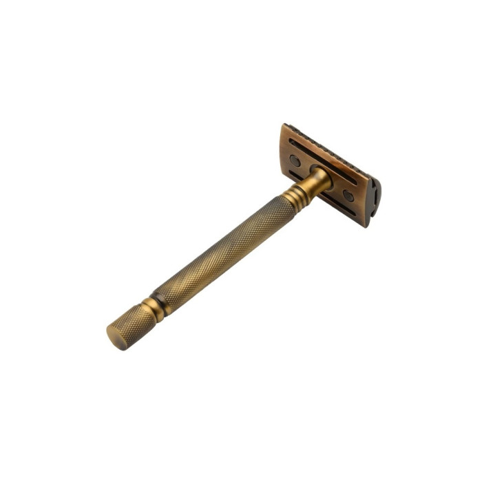 Станок для бритья Т-образный Pearl SS-01 Antique Brass Closed Comb