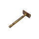 Станок для бритья Т-образный Pearl SS-01 Antique Brass Closed Comb