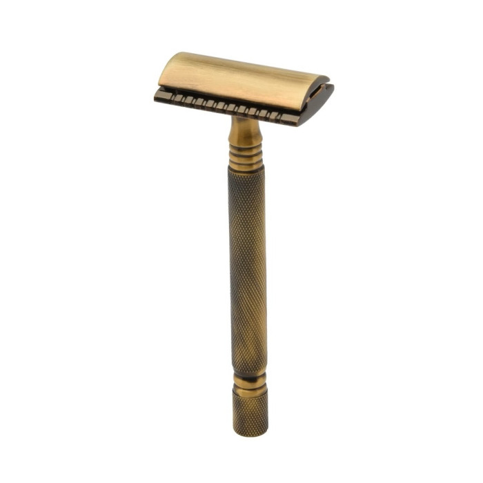 Станок для бритья Т-образный Pearl SS-01 Antique Brass Closed Comb