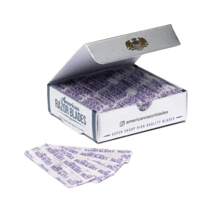 Леза American Razor Blades 100 Single Edge Razor Blades