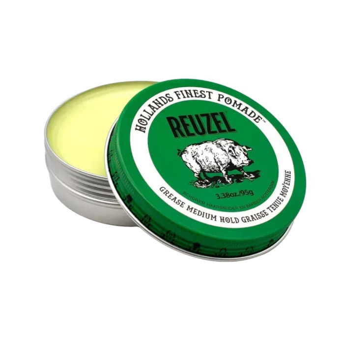 Помада для волосся Reuzel Green Medium Hold Grease 95 грам