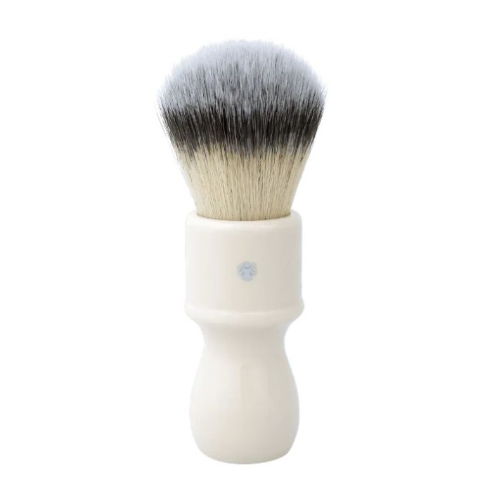 Помазок Dovo Barber White, штучний ворс, акрил