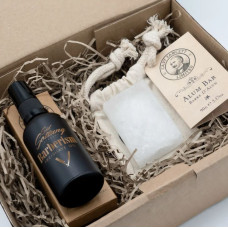 Подарунковий набір Captain Fawcett Alum Bar and Barberism Pre-Shave Oil Gift Set