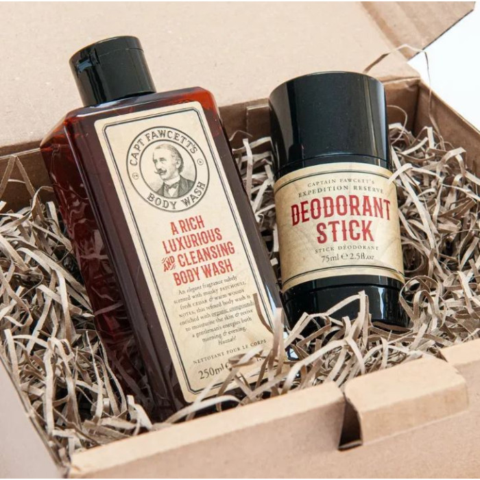 Подарунковий набір для догляду за тілом Captain Fawcett Shower Gel & Deodorant Stick