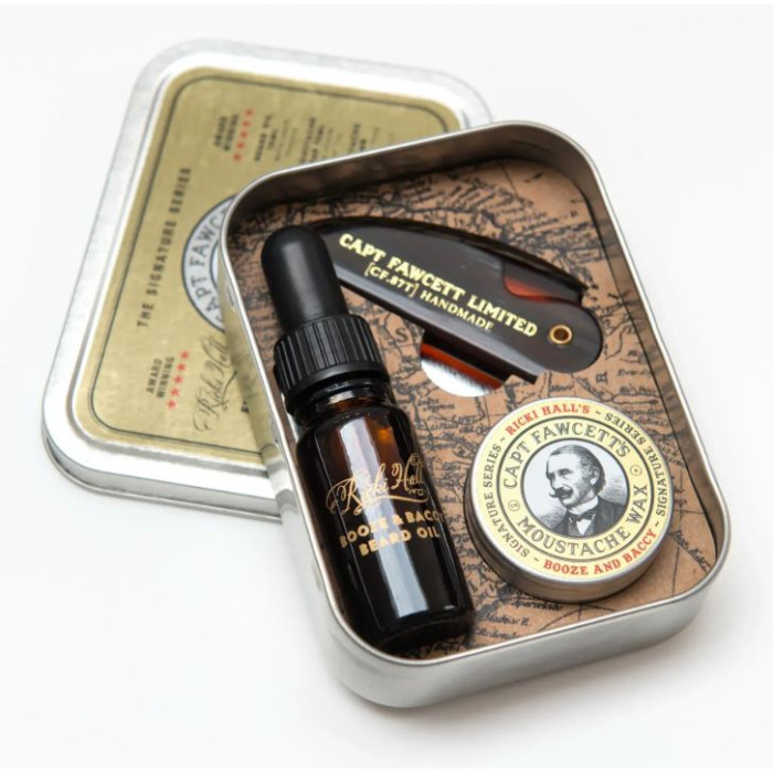 Подарунковий набір Captain Fawcett Ricki Hall's Booze & Baccy Grooming Kit