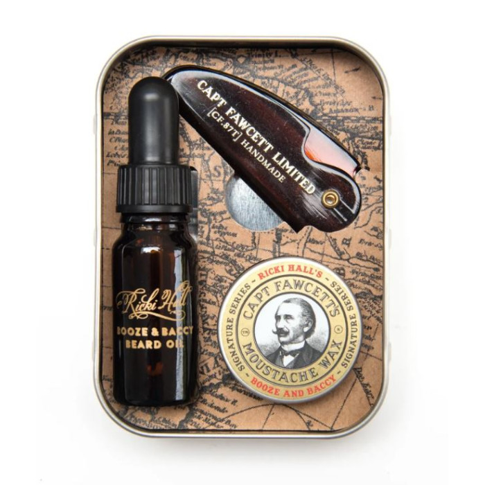 Подарунковий набір Captain Fawcett Ricki Hall's Booze & Baccy Grooming Kit