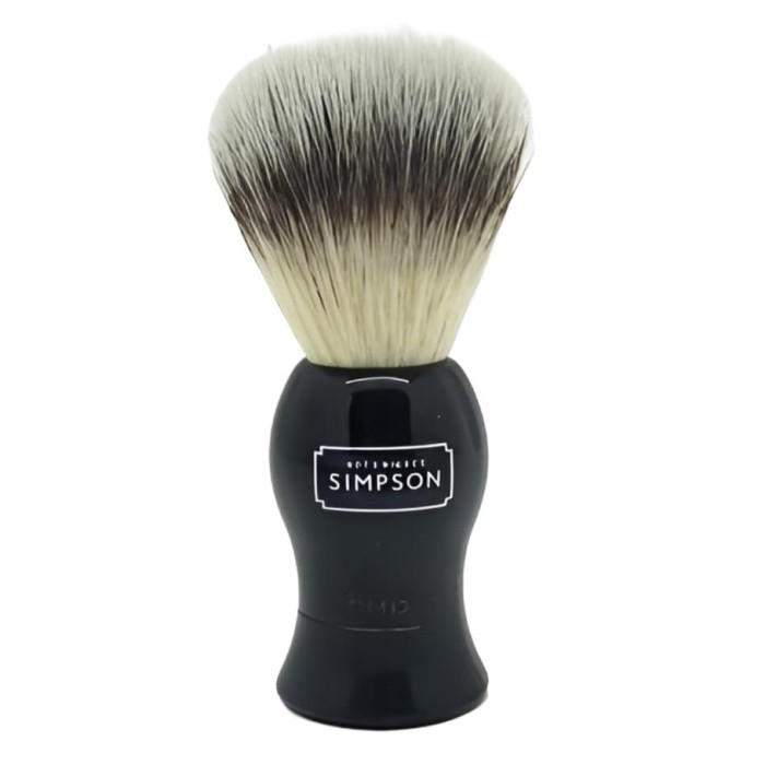 Помазок для гоління Alexander Simpson Bromley Platinum Synthetic Fibre Shaving Brush Ebony