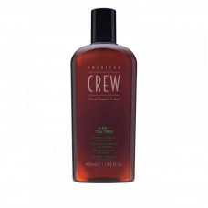 Засіб 3-в-1 для догляду за волоссям та тілом American Crew  Shampoo, Conditioner and Body Wash Tea Tree, 450 мл