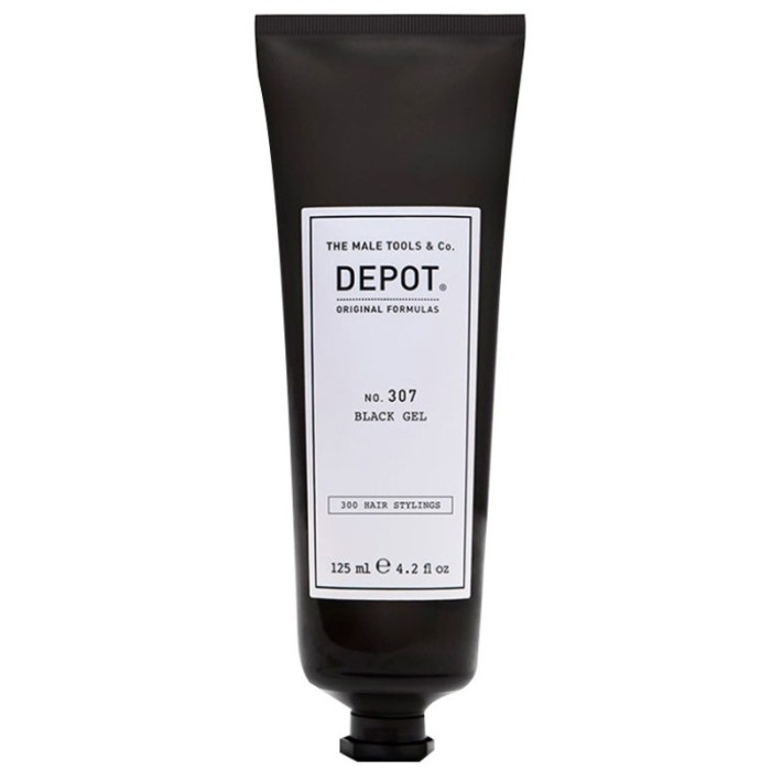 Черный гель для укладки волос Depot 307 Black Gel