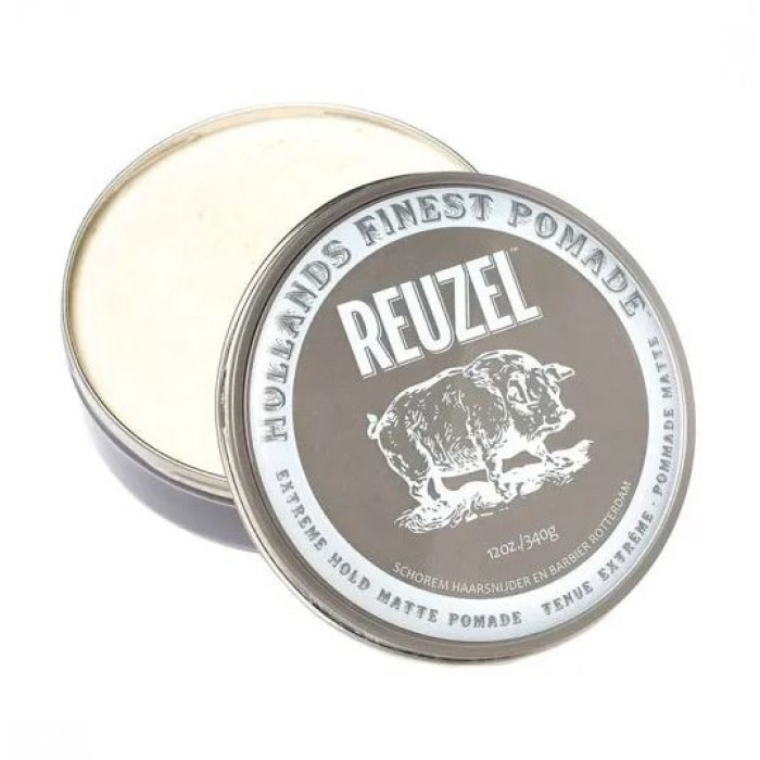 Матовая помада для волос Reuzel Extreme Hold Matte pomade 340 грамм