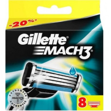 Картриджі Gillette Mach3, 8 шт.