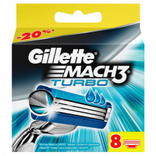 Картриджі Gillette Mach3 Turbo, 8 шт.